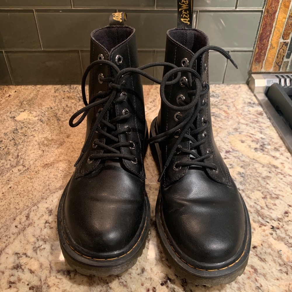 Black Doc Marten boots